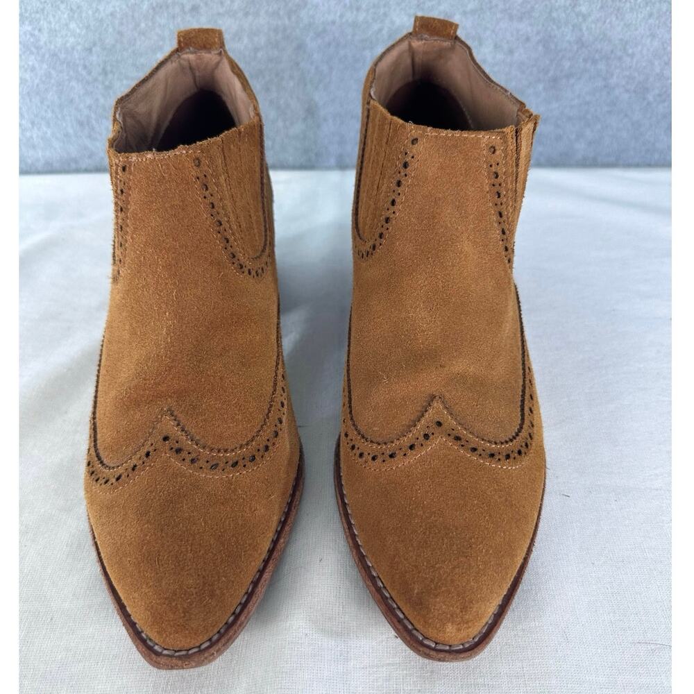 Madewell Woman’s sz 11 The Greyson Brogue Chelsea Bootie Suede Western Cowgirl - Picture 3 of 10